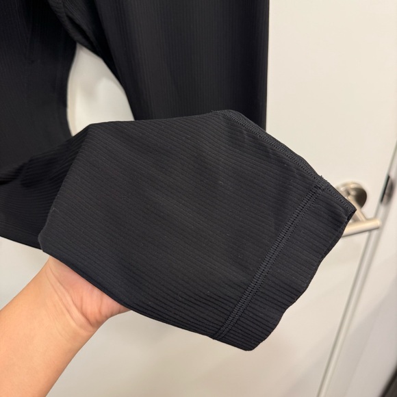 Lululemon Align Ribbed High-Rise Crop 23" leggings size 8 in black nulu yoga - Picture 10 of 14